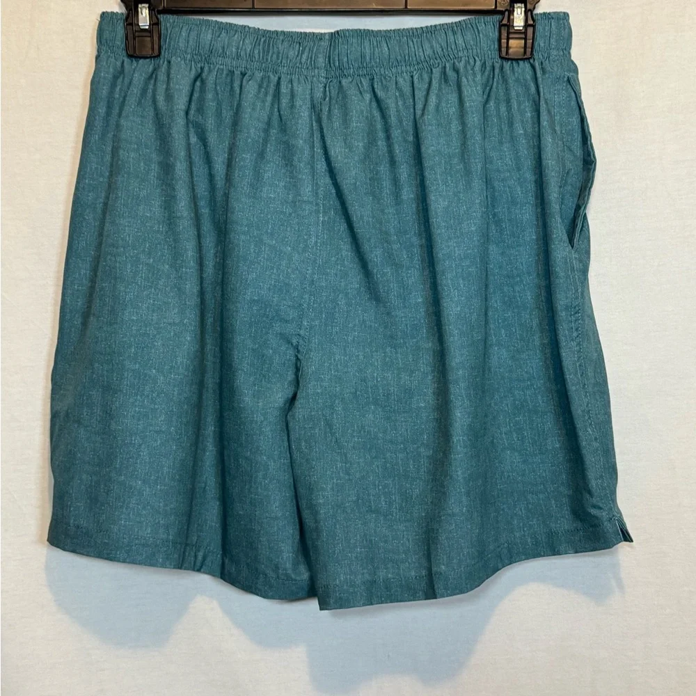 G-149 Men’s Bluewater Beach Green Elastic Waist Lined Summer Swim Shorts Size XL